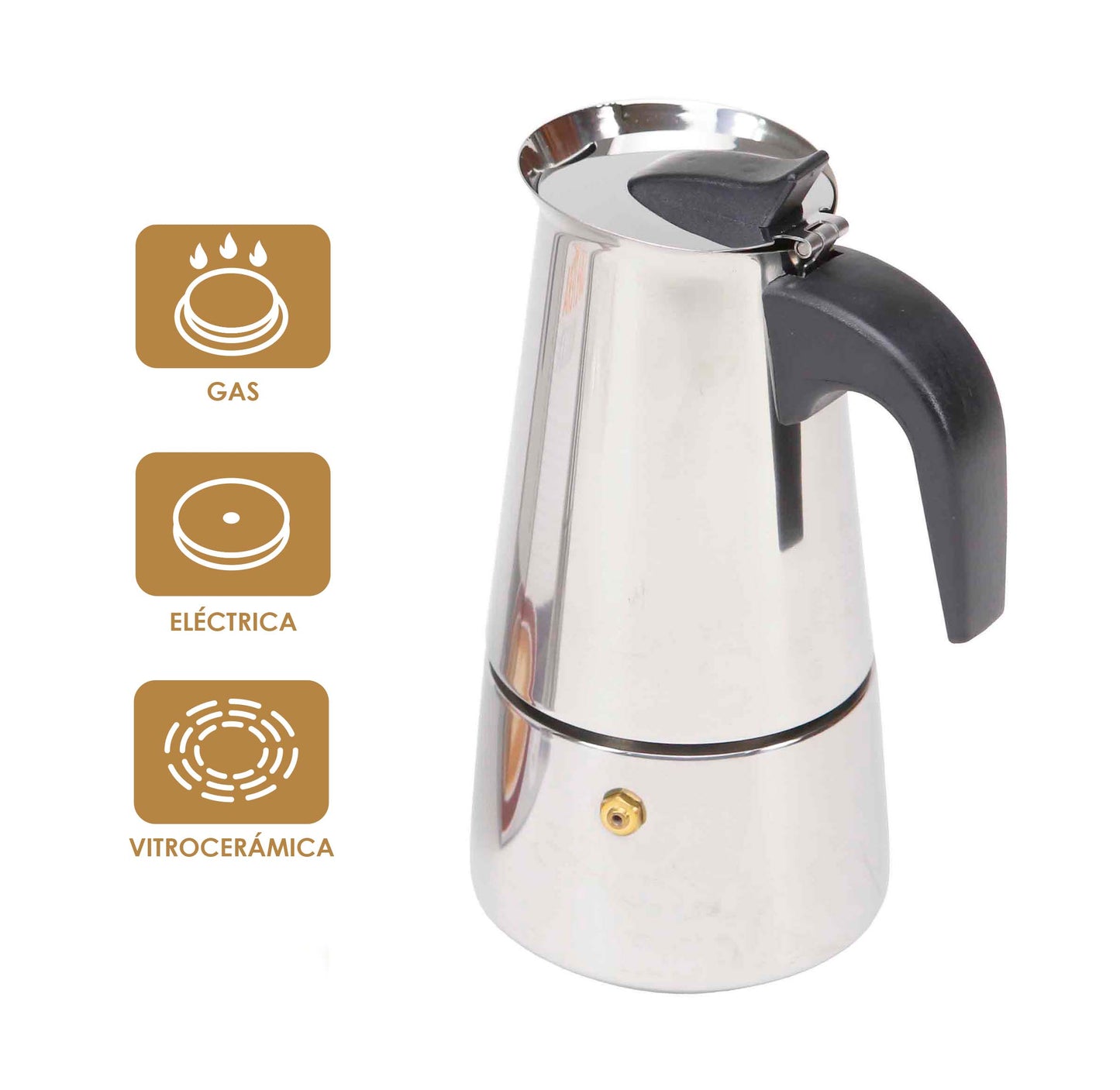 Cafetera en Acero CUP6 Ref6#3