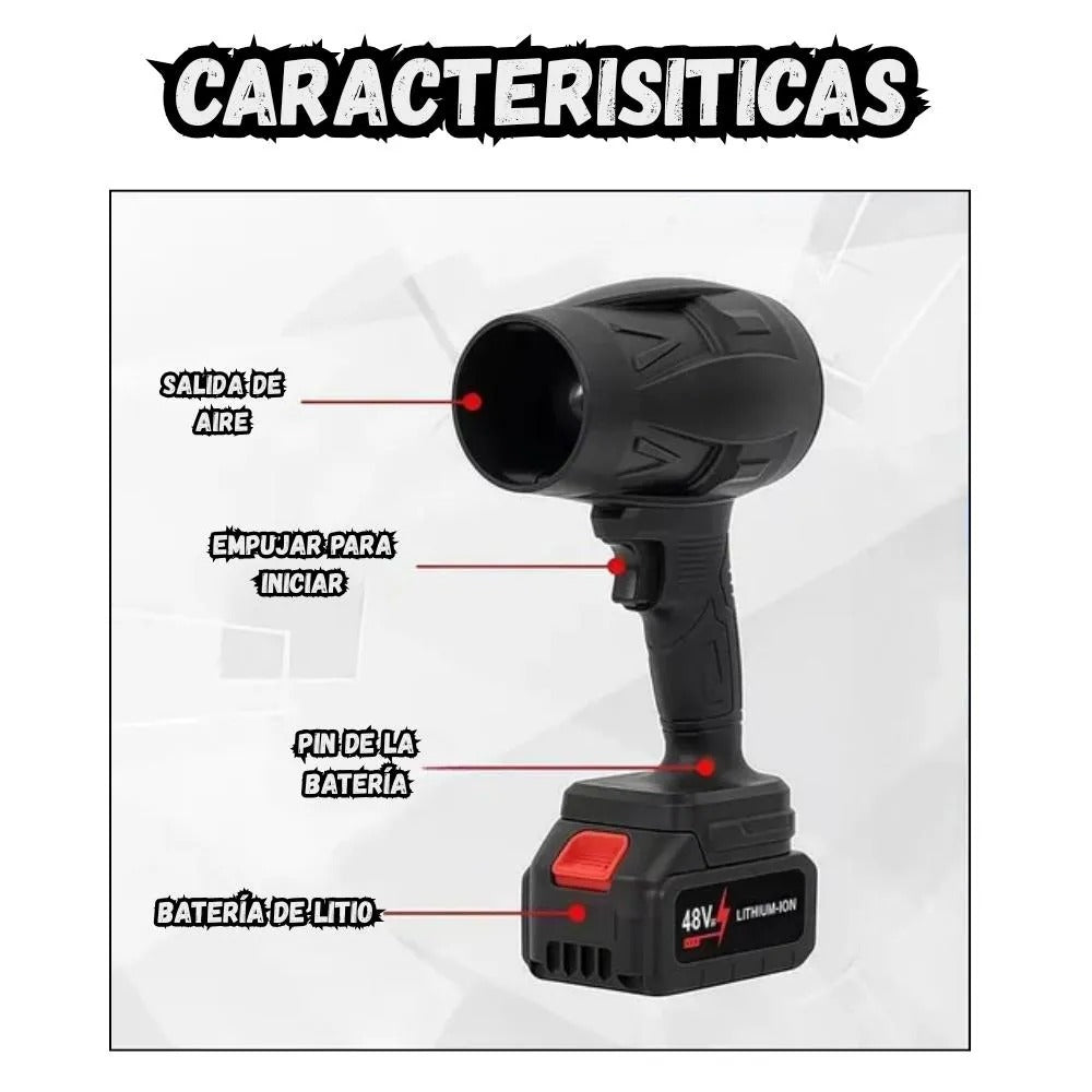 Soplador Inalámbrico 2 Baterías + Estuche