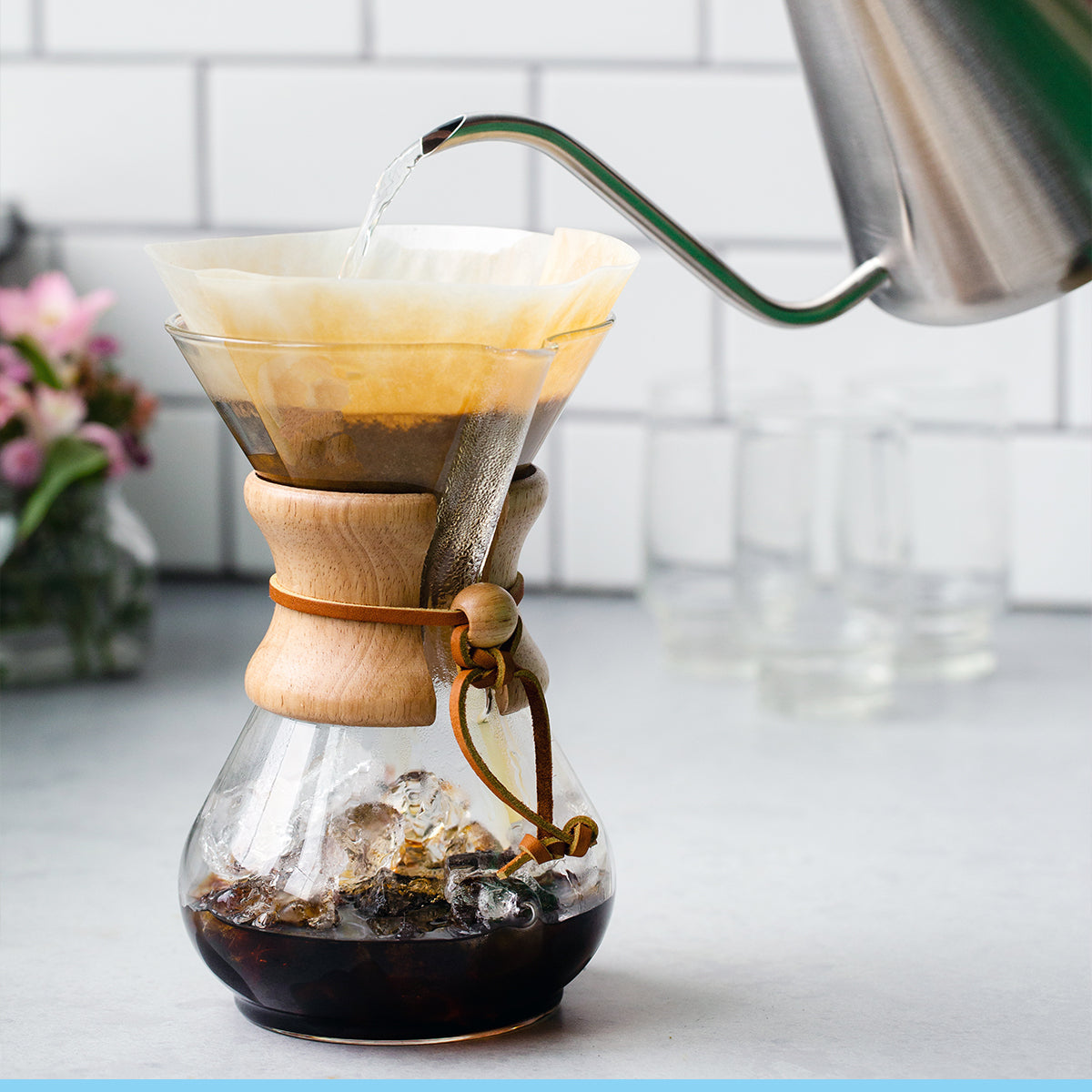 cafetera- método de filtrado chemex