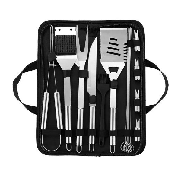 Set BBQ 15 piezas en acero