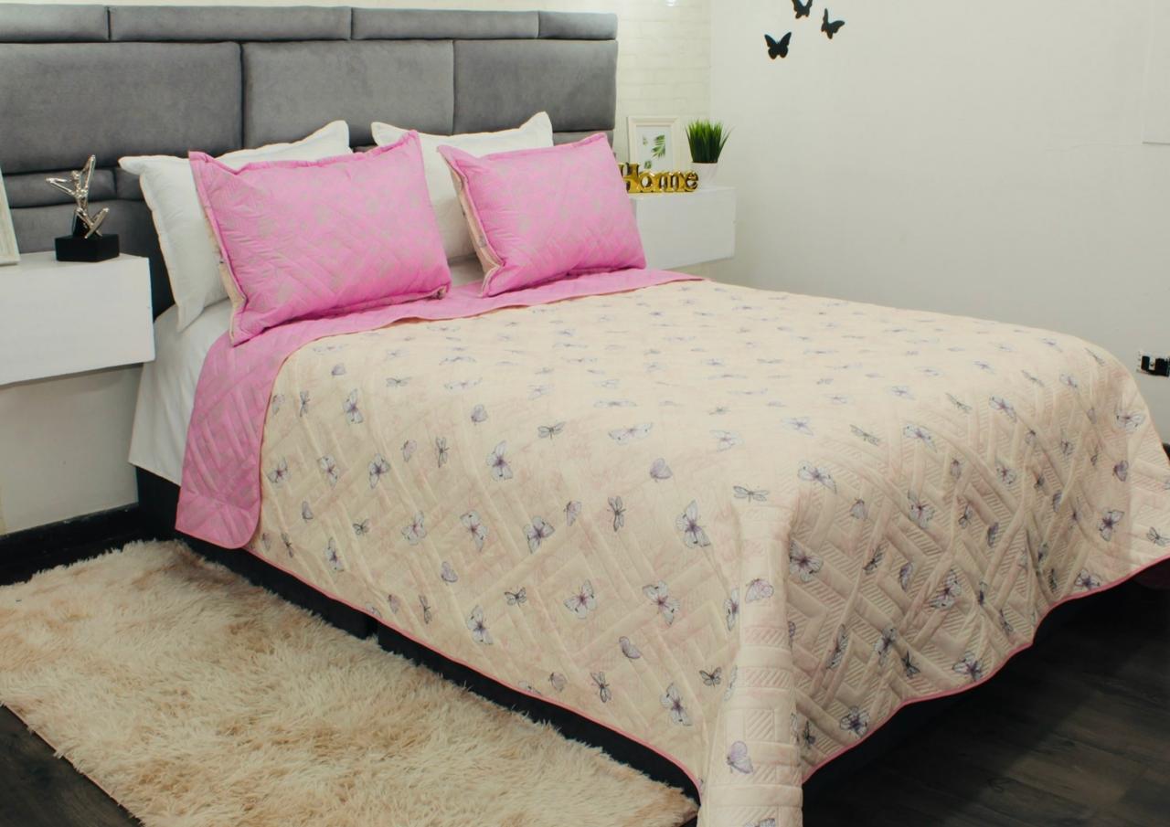 Cubrelecho estampado doble faz