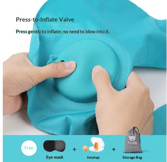 Almohada Viajera Inflable Kit