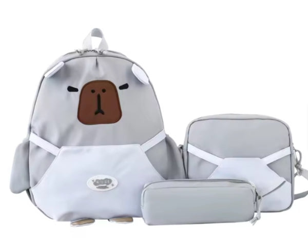 Mochila Capybara Orejas 3 en 1