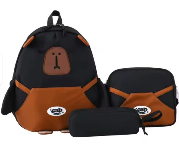 Mochila Capybara Orejas 3 en 1