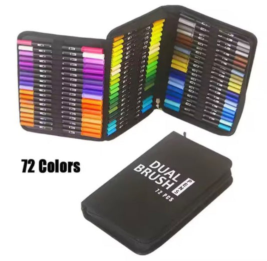 Marcadores Dual Brush 72 Pz