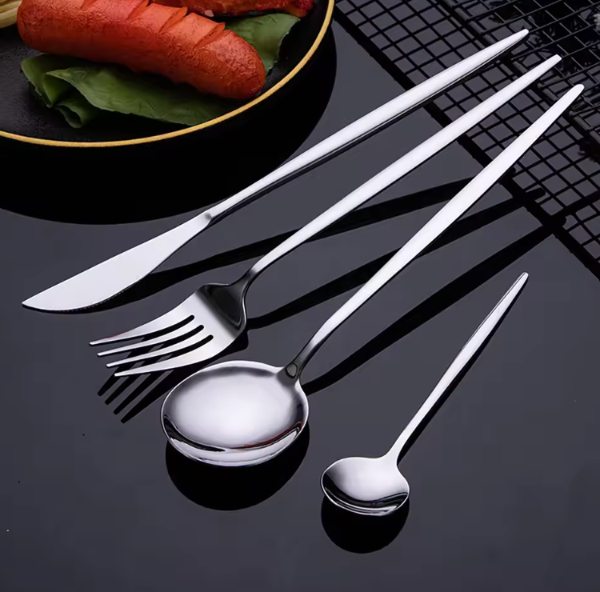 Set Cubierto Plata Caja Lujo 24 Pz