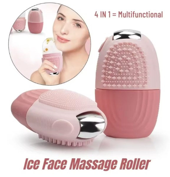 Silicona Ice Roller Exfoliante Punta Metalica