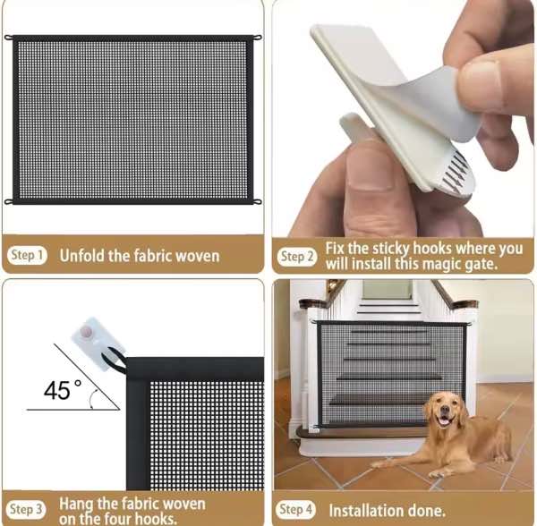 Malla Seguridad 180 x 72 cm Mascotas Bebes