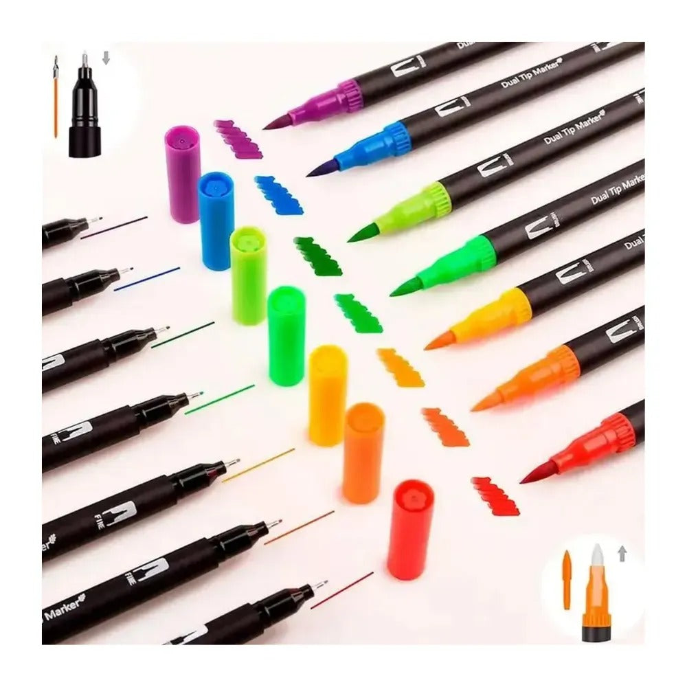 Marcadores Dual Brush 72 Pz