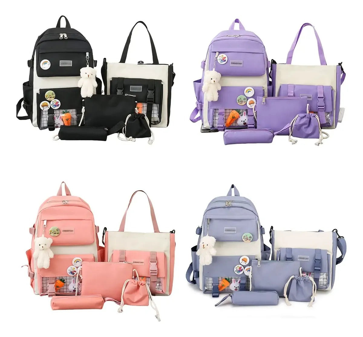 Bolso Oso 5 Piezas