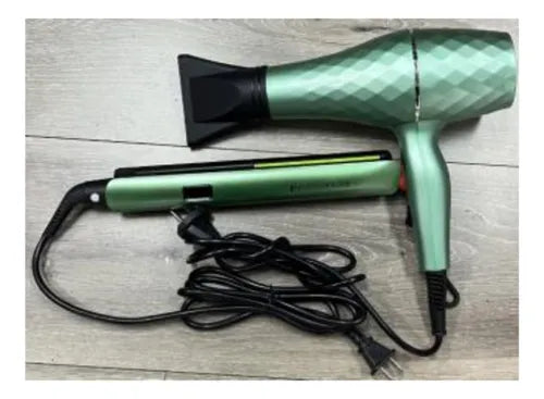 Combo Plancha y secador Aguacate RE 2602