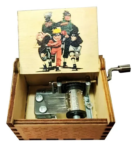 Caja musical en madera- varias opciones de series y películas