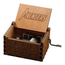 Caja musical en madera- varias opciones de series y películas