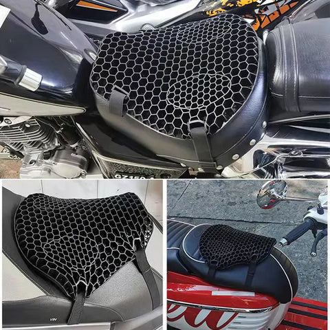 cojín para moto tipo panal