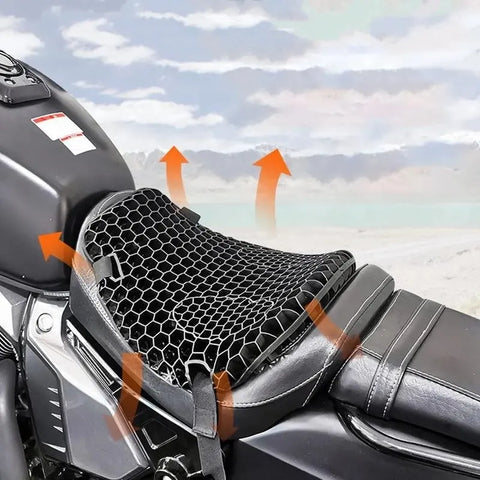 cojín para moto tipo panal