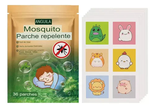 Parches repelentes de mosquitos x 36