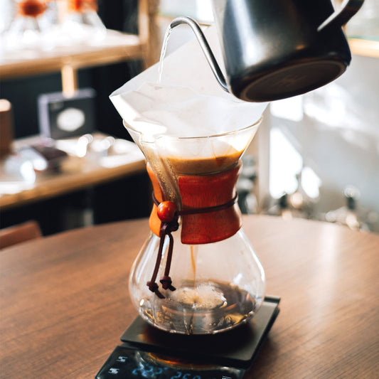 cafetera- método de filtrado chemex