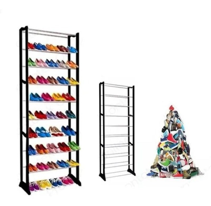 Organizador de zapatos de 10 niveles - hasta 30 pares de zapatos