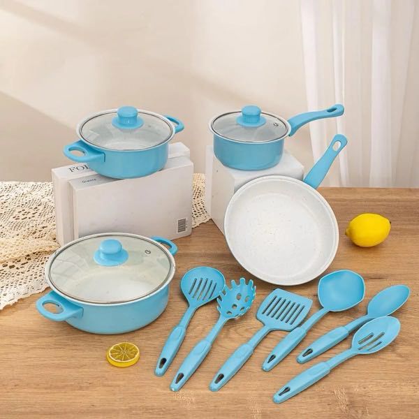 Batería de cocina 13 piezas acero inoxidable