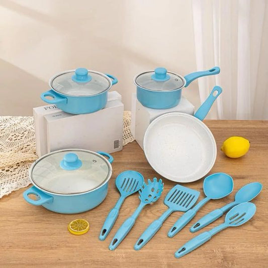 Batería de cocina 13 piezas acero inoxidable