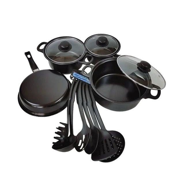 Batería de cocina 13 piezas acero inoxidable