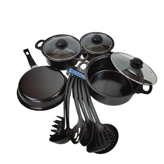 Batería de cocina 13 piezas acero inoxidable