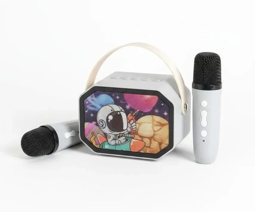 Mini parlante con micrófonos
