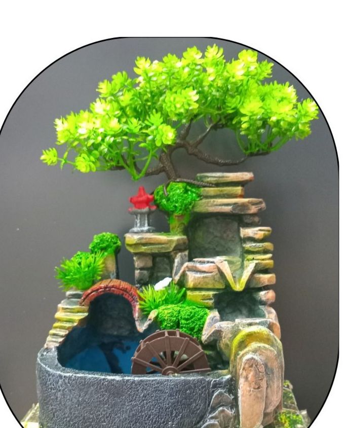 fuente de agua con luz led