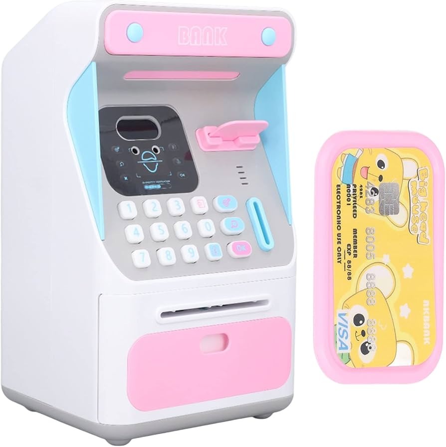 ALCANCIA CAJERO AUTOMATICO PARA NIÑOS